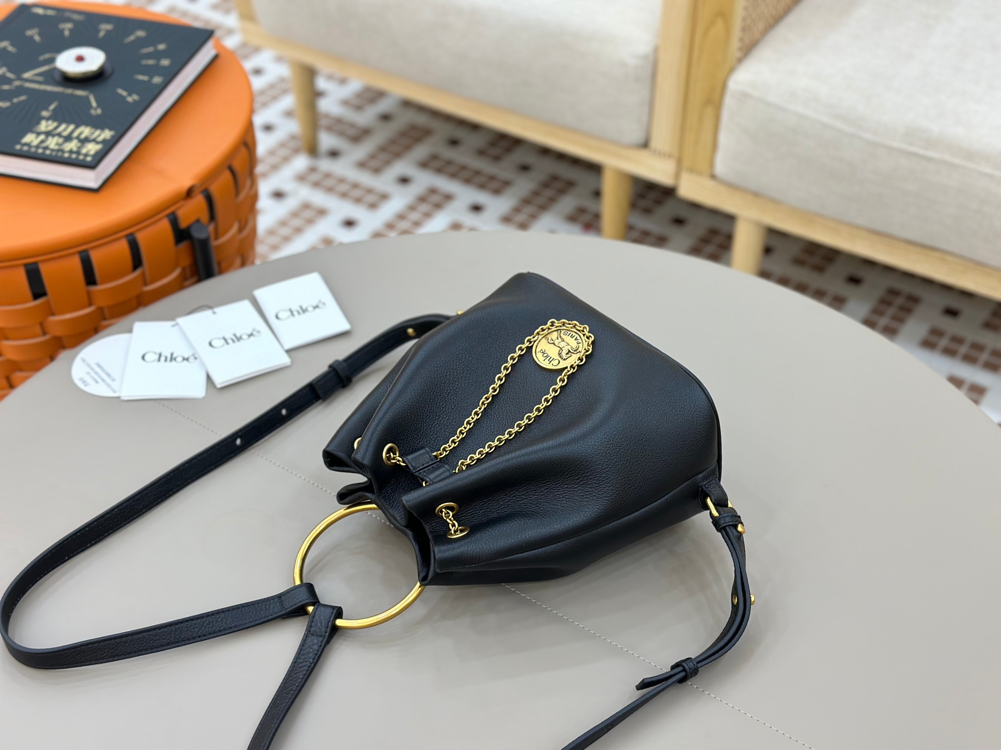 Chloé Bracelet Backpack In Grained Leather-22*20*10.5CM