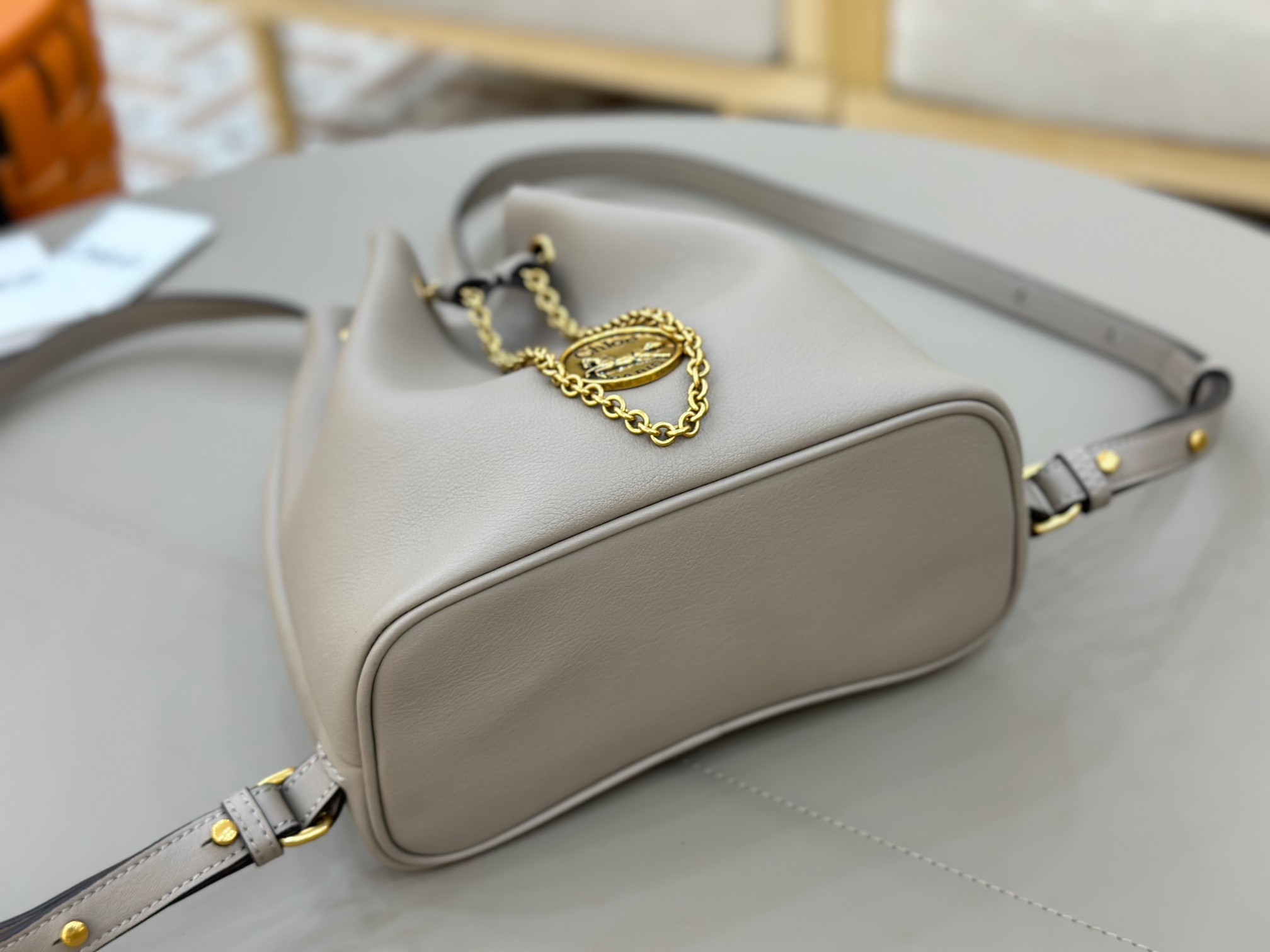 Chloé Bracelet Backpack In Grained Leather-22*20*10.5CM