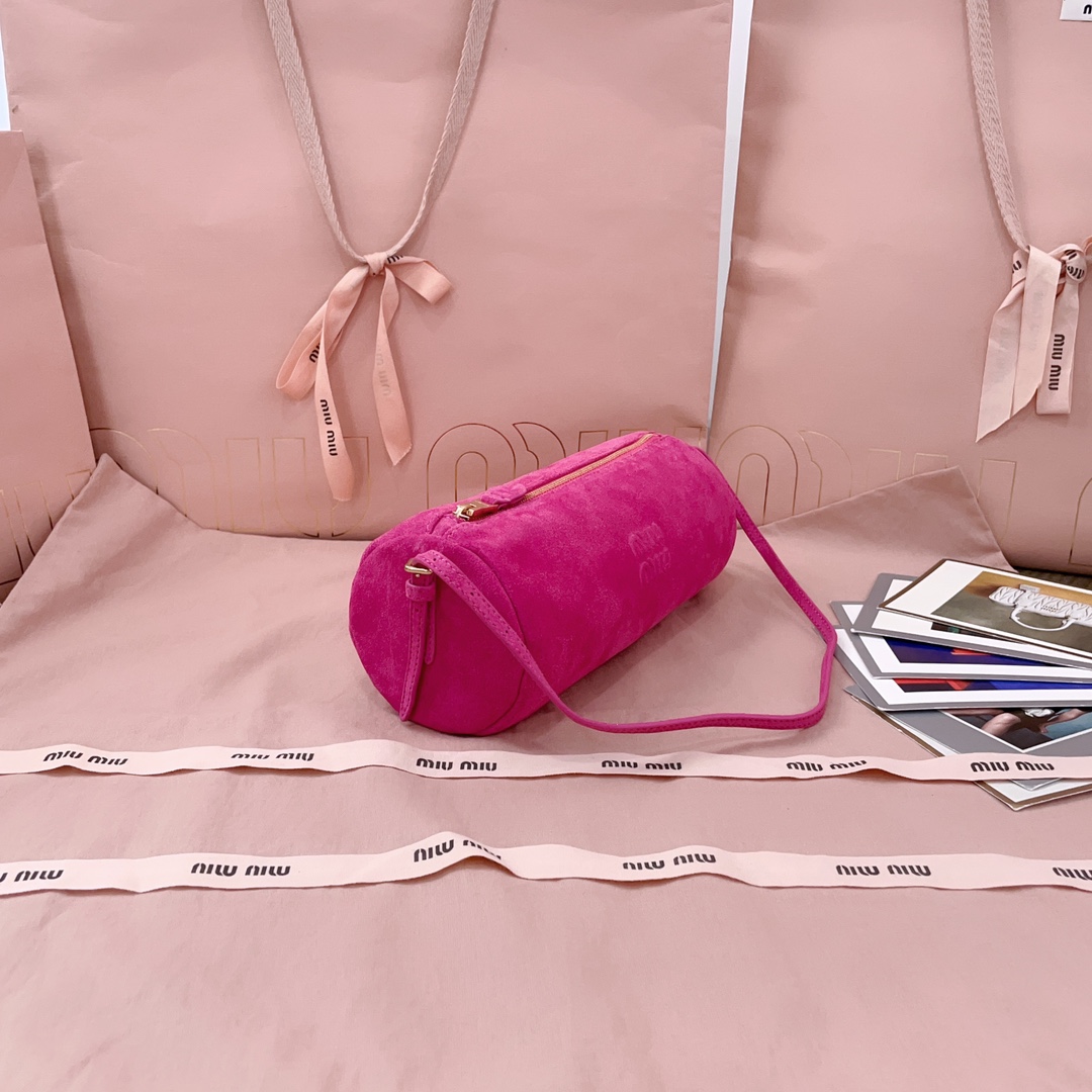 MiuMiu Suede Pouch-22 X 9 X 9CM