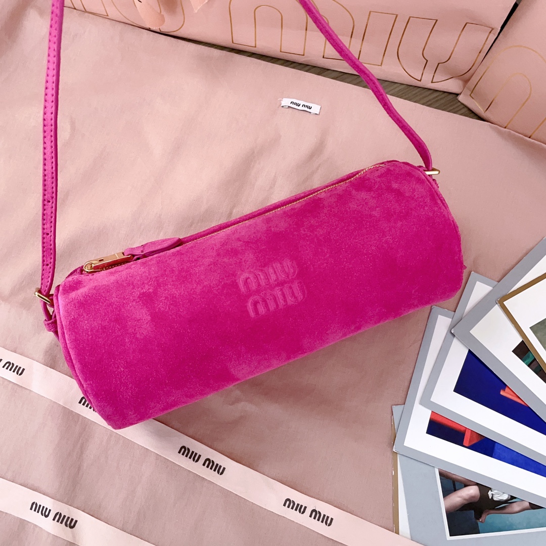 MiuMiu Suede Pouch-22 X 9 X 9CM