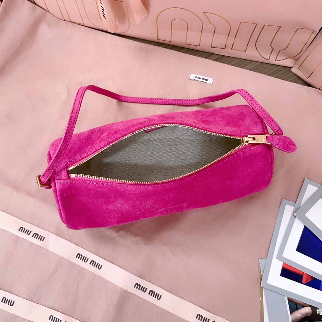 MiuMiu Suede Pouch-22 X 9 X 9CM