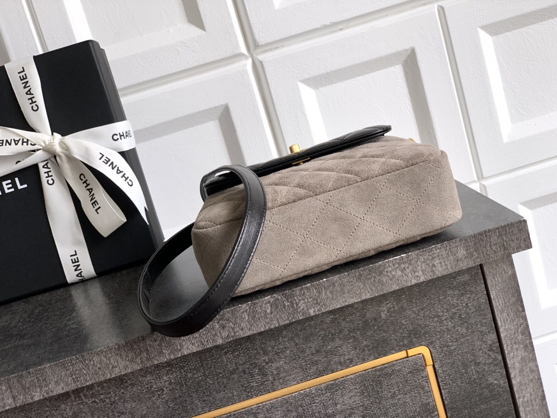 Ch@nel Flap Bag-14.5 X 18 X 6.5CM