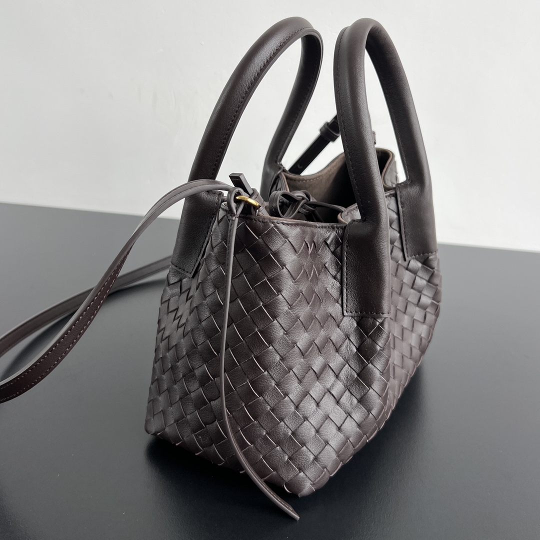 Bottega Veneta Burgundy Pinacoteca Reversible Tote -24*15*12CM
