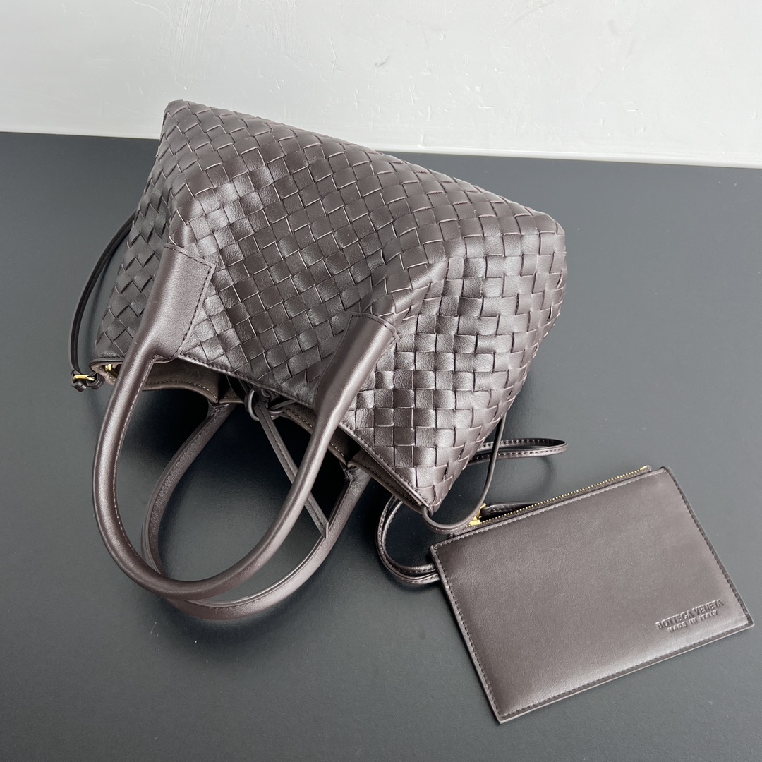 Bottega Veneta Burgundy Pinacoteca Reversible Tote -24*15*12CM