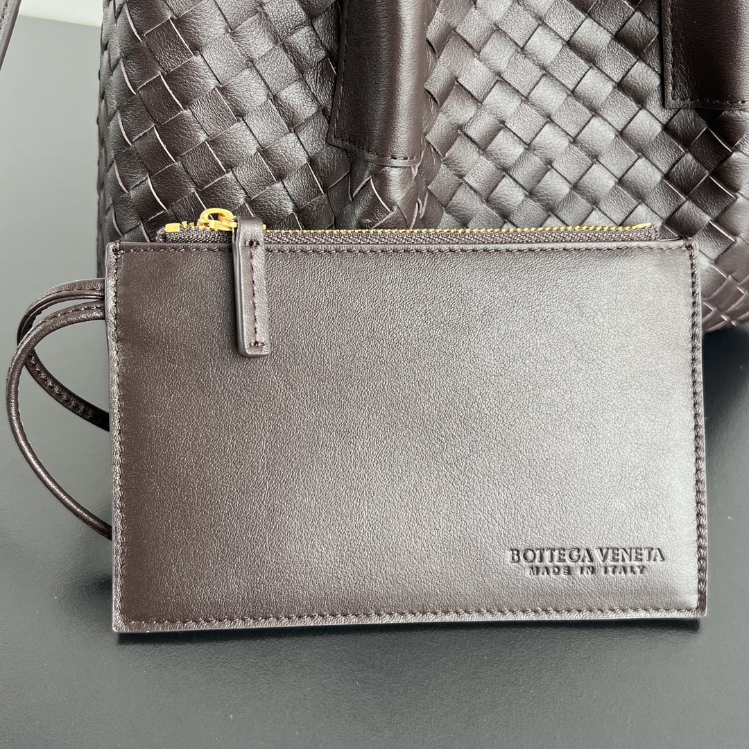 Bottega Veneta Burgundy Pinacoteca Reversible Tote -24*15*12CM