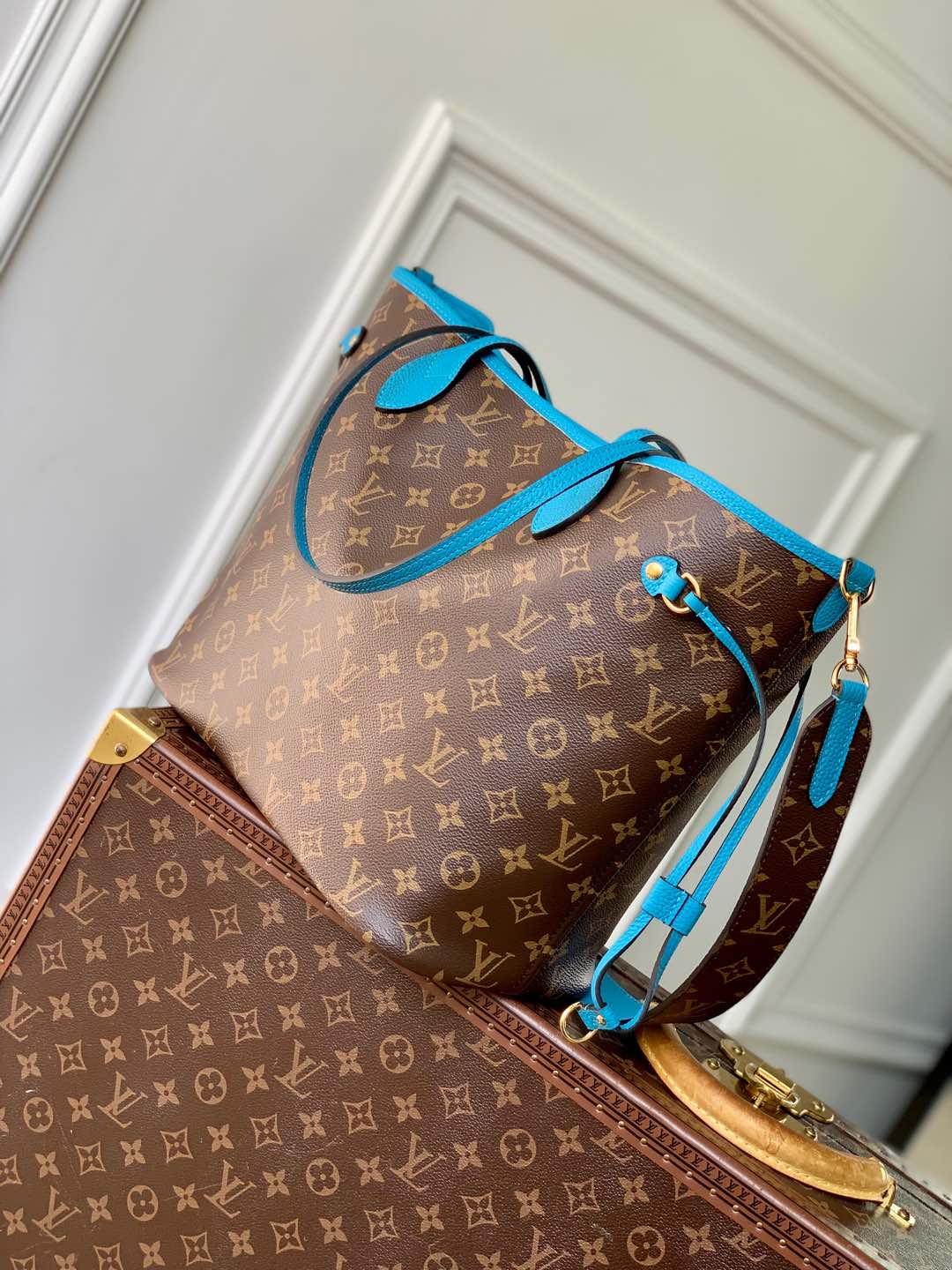Louis Vuitton Neverfull Bandoulière Inside Out-M11947-28 x 14 x 31CM