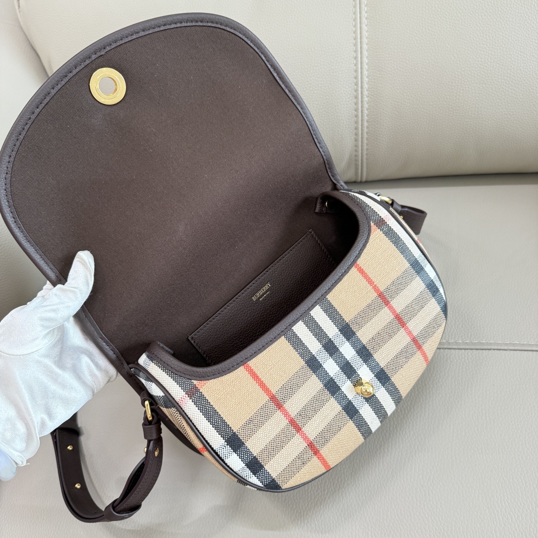 Burberry Mini Highlands Bag​ in Sand-24.5x8x 18CM