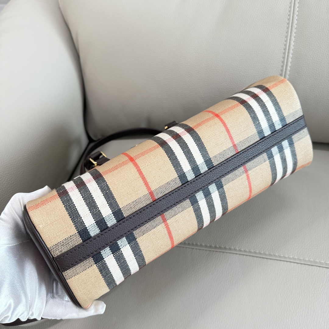Burberry Highlands Bowling Bag-33.5× 12.5x 17CM
