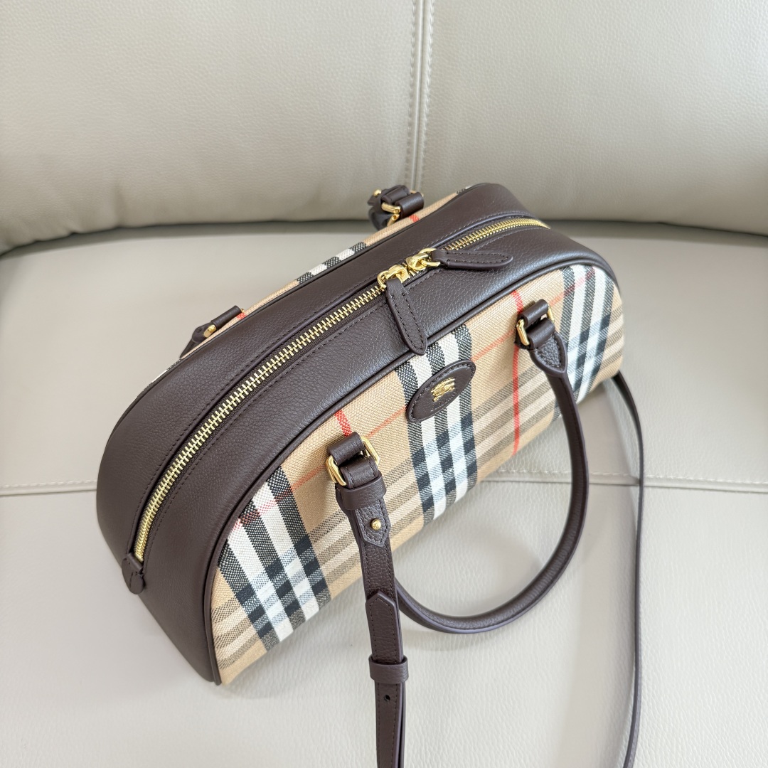 Burberry Highlands Bowling Bag-33.5× 12.5x 17CM