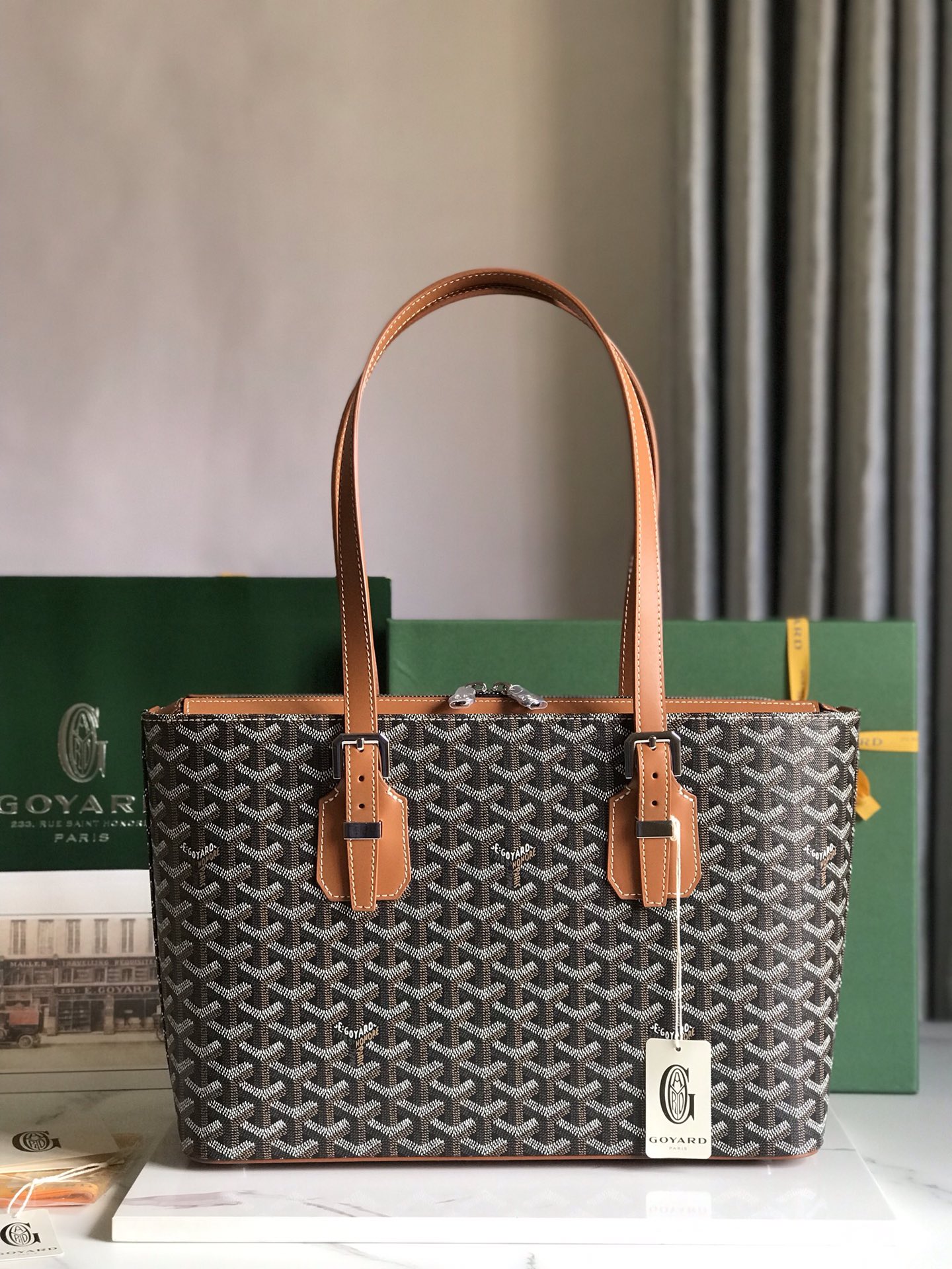 Goyard Vintage Tote Bag-35.5*24.5*10CM