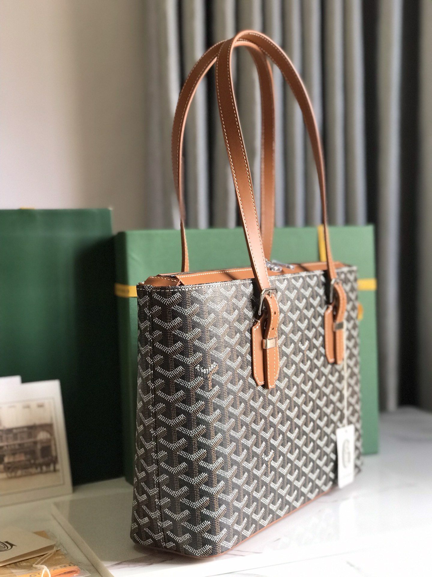 Goyard Vintage Tote Bag-35.5*24.5*10CM