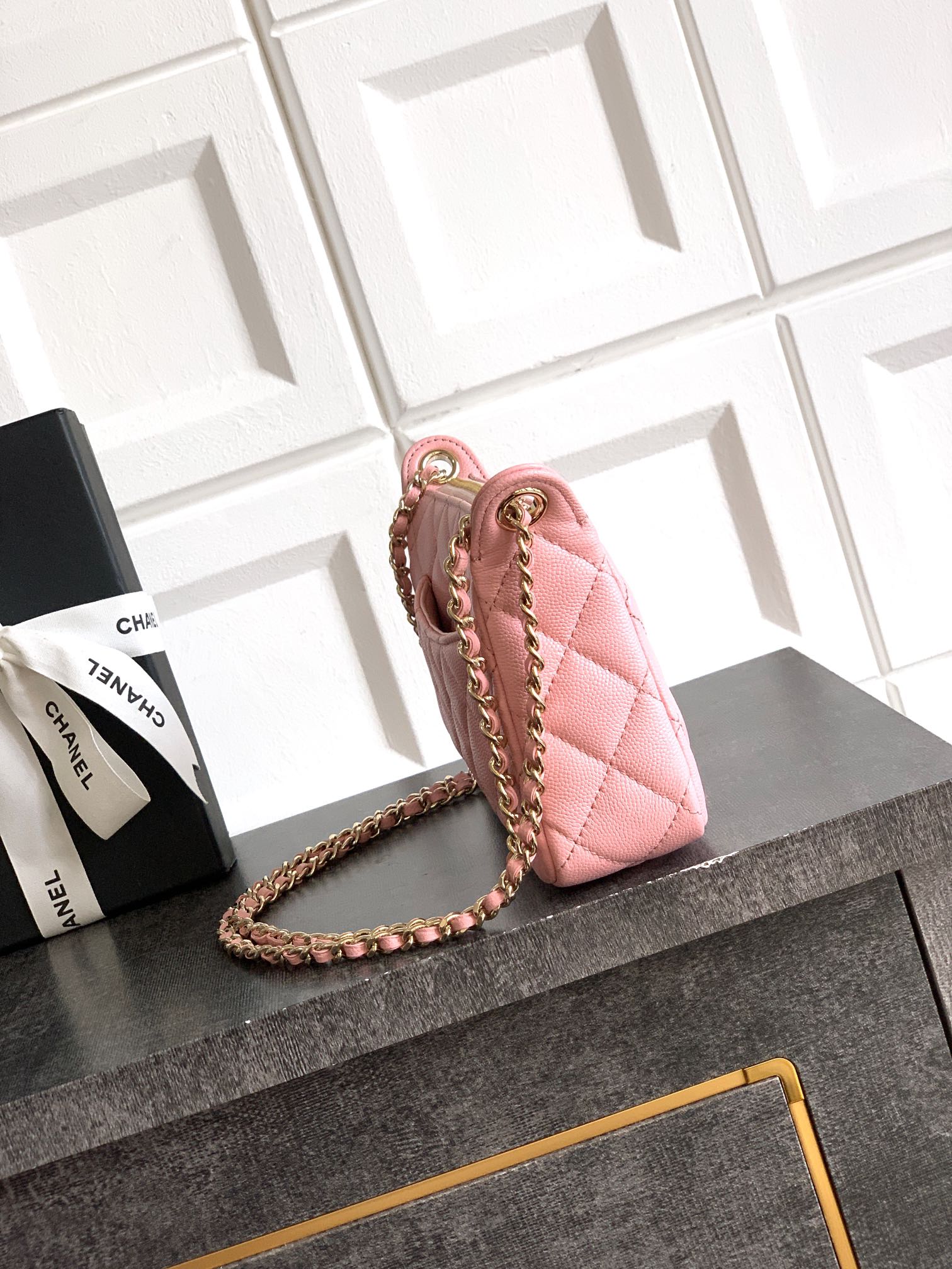 Ch@nel Lambskin Quilted Small Clutch With Chain -12x21x5.5CM