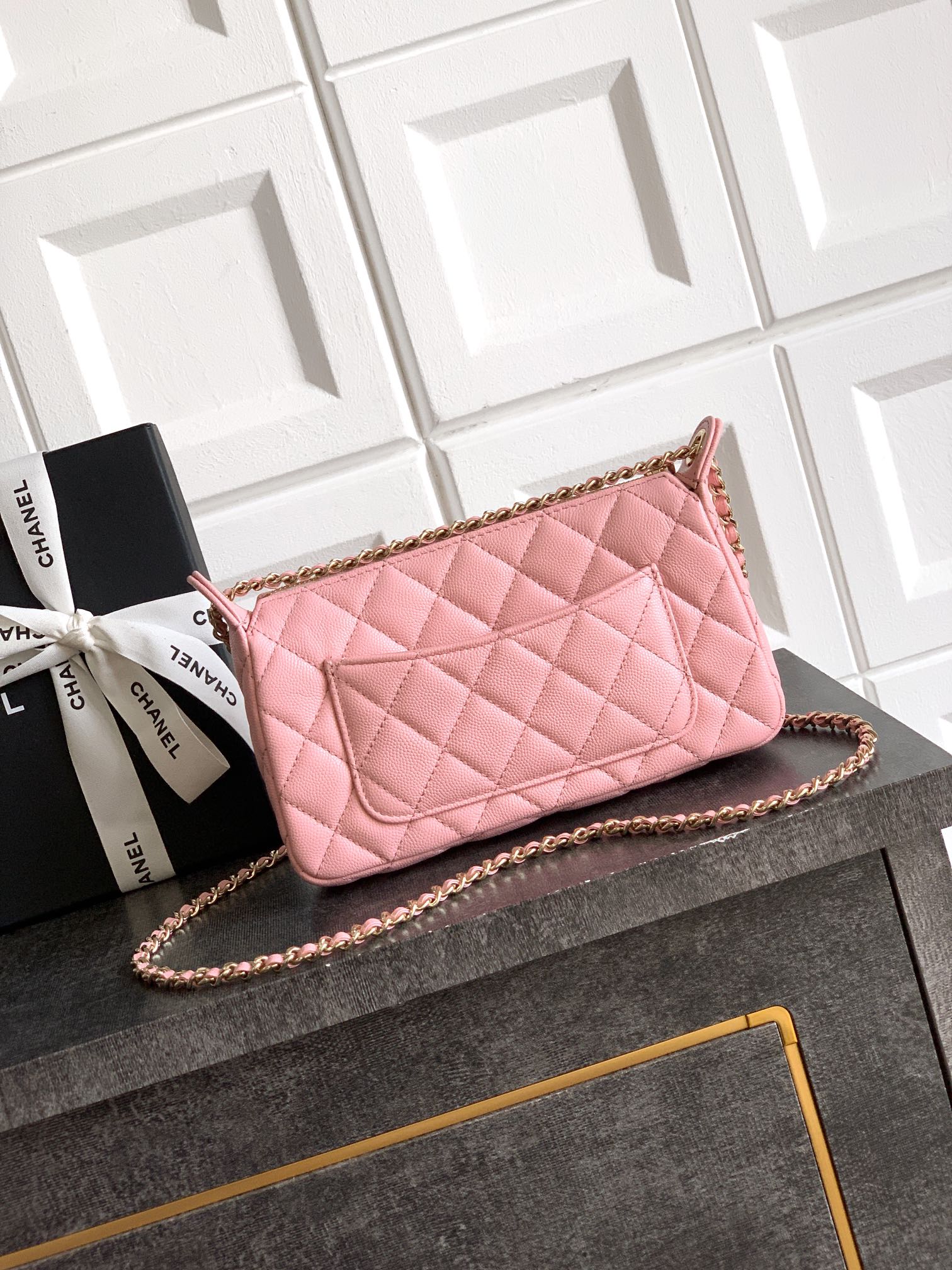 Ch@nel Lambskin Quilted Small Clutch With Chain -12x21x5.5CM