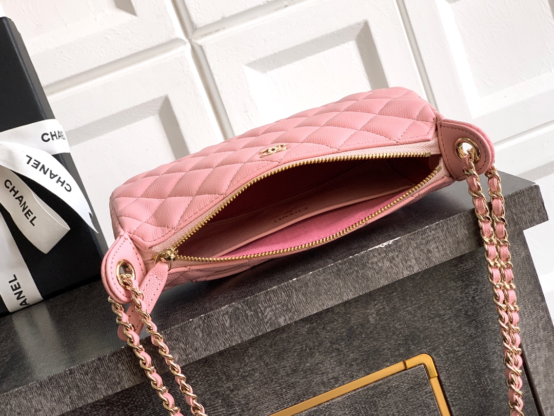Ch@nel Lambskin Quilted Small Clutch With Chain -12x21x5.5CM