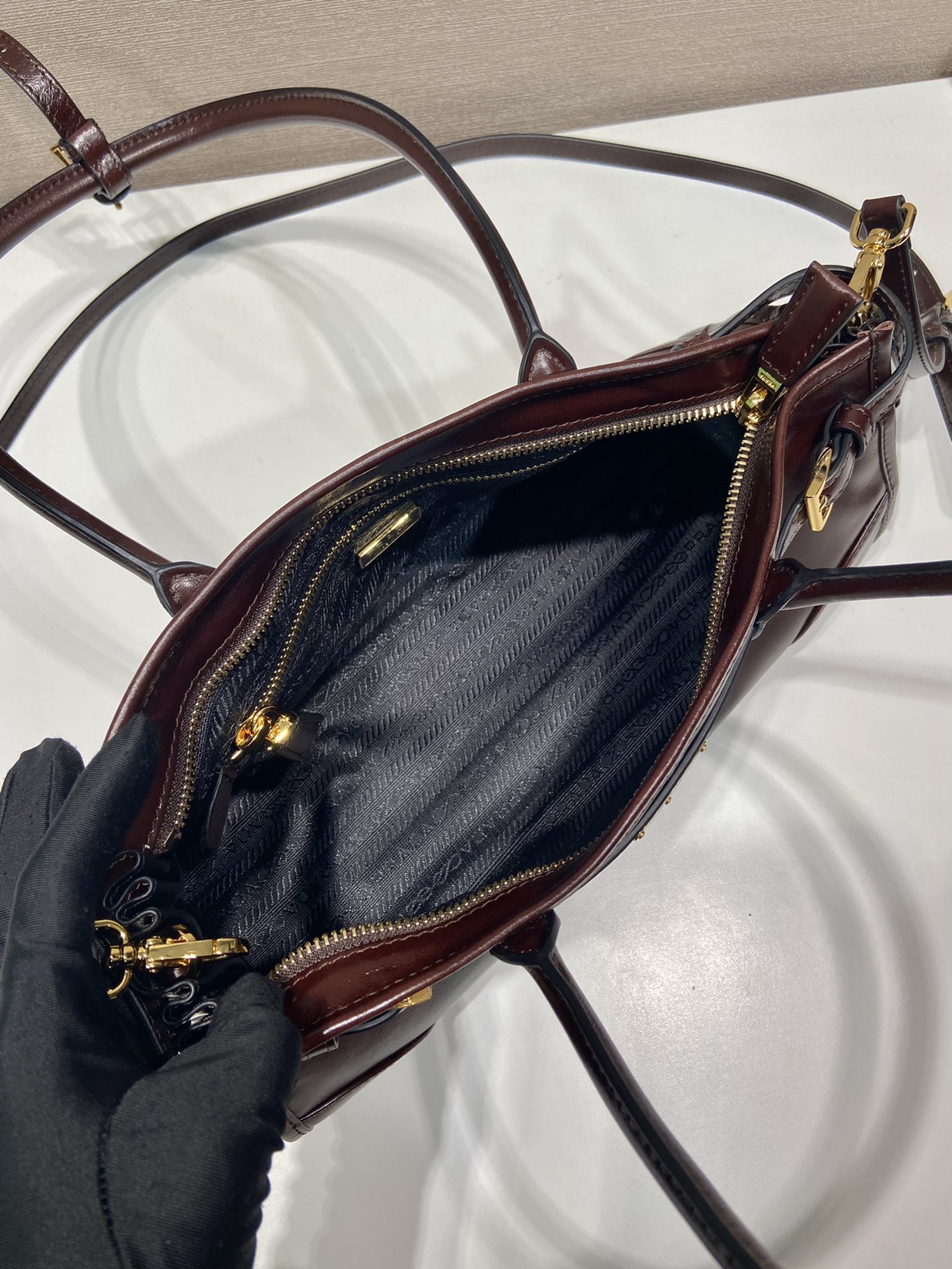 Prada 1BA426A LusSol Vintage Tote-32*15.5*12CM