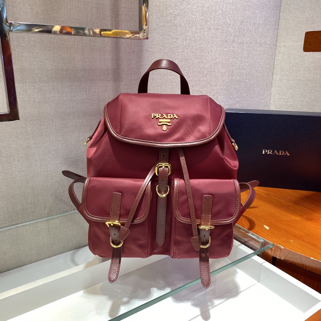 Prada Backpack 1BZ677A-24*28*12CM
