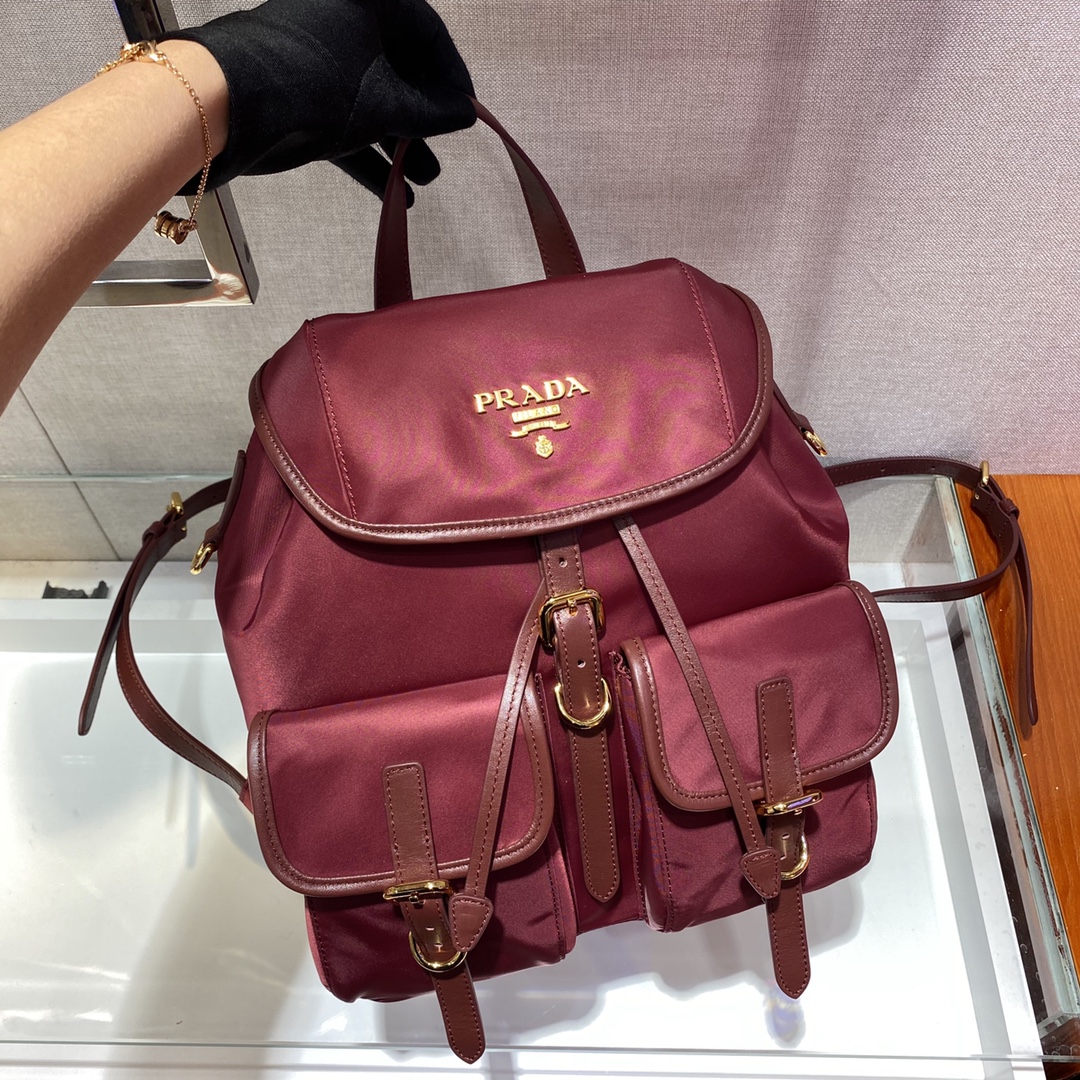Prada Backpack 1BZ677A-24*28*12CM