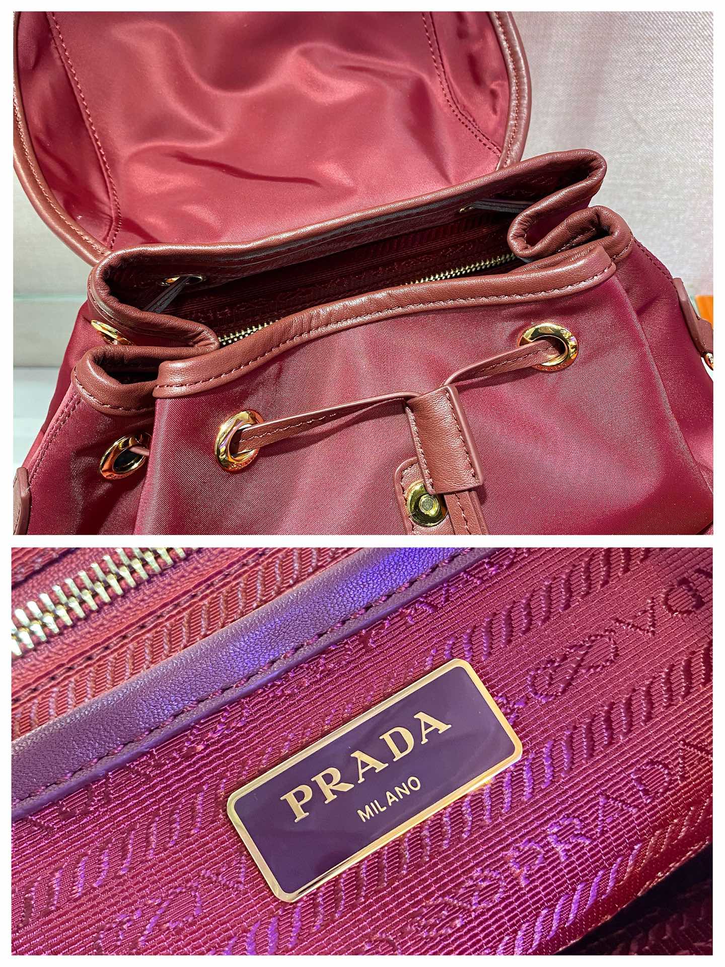 Prada Backpack 1BZ677A-24*28*12CM
