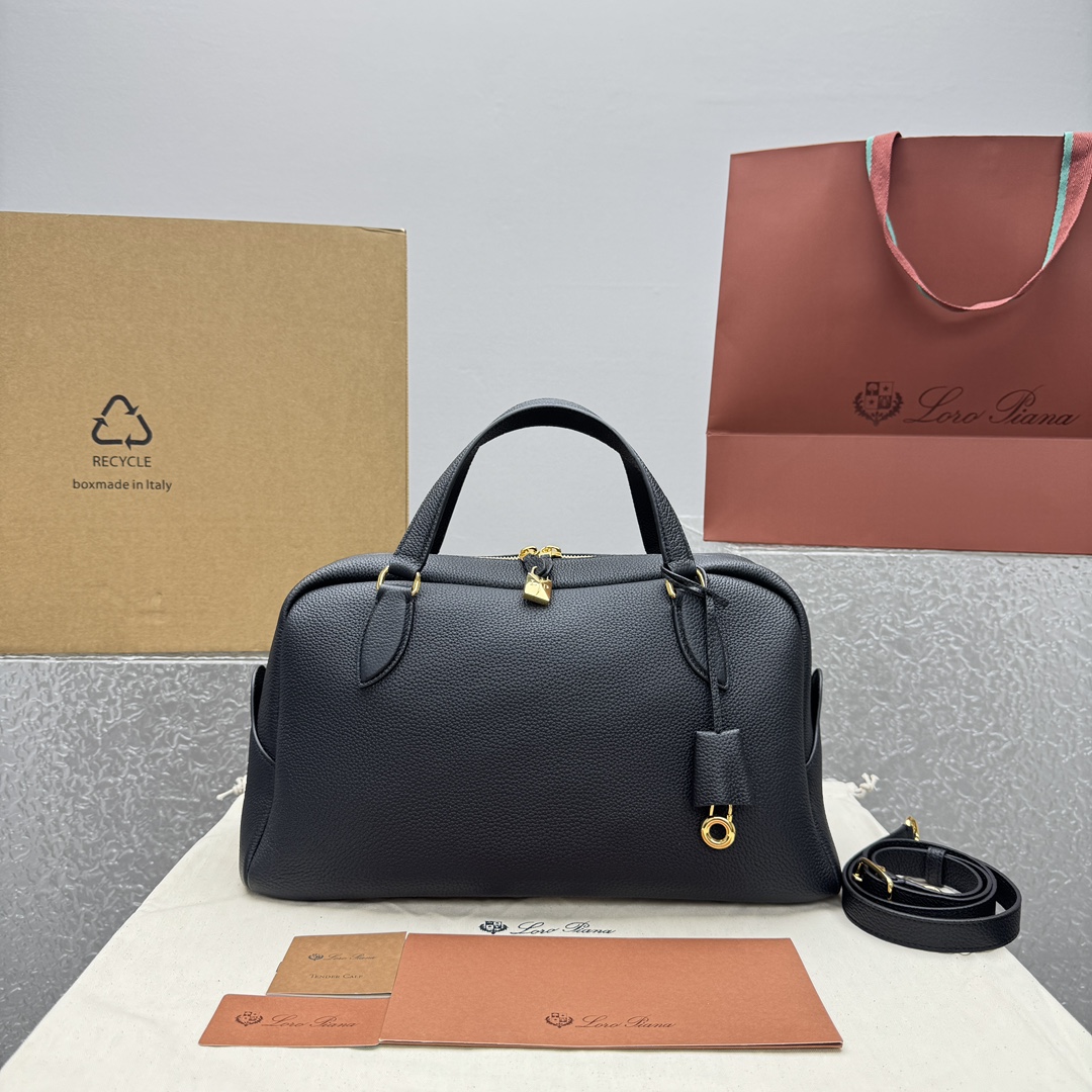 Loro Piana Needle Bag(Black)-38*21*18CM