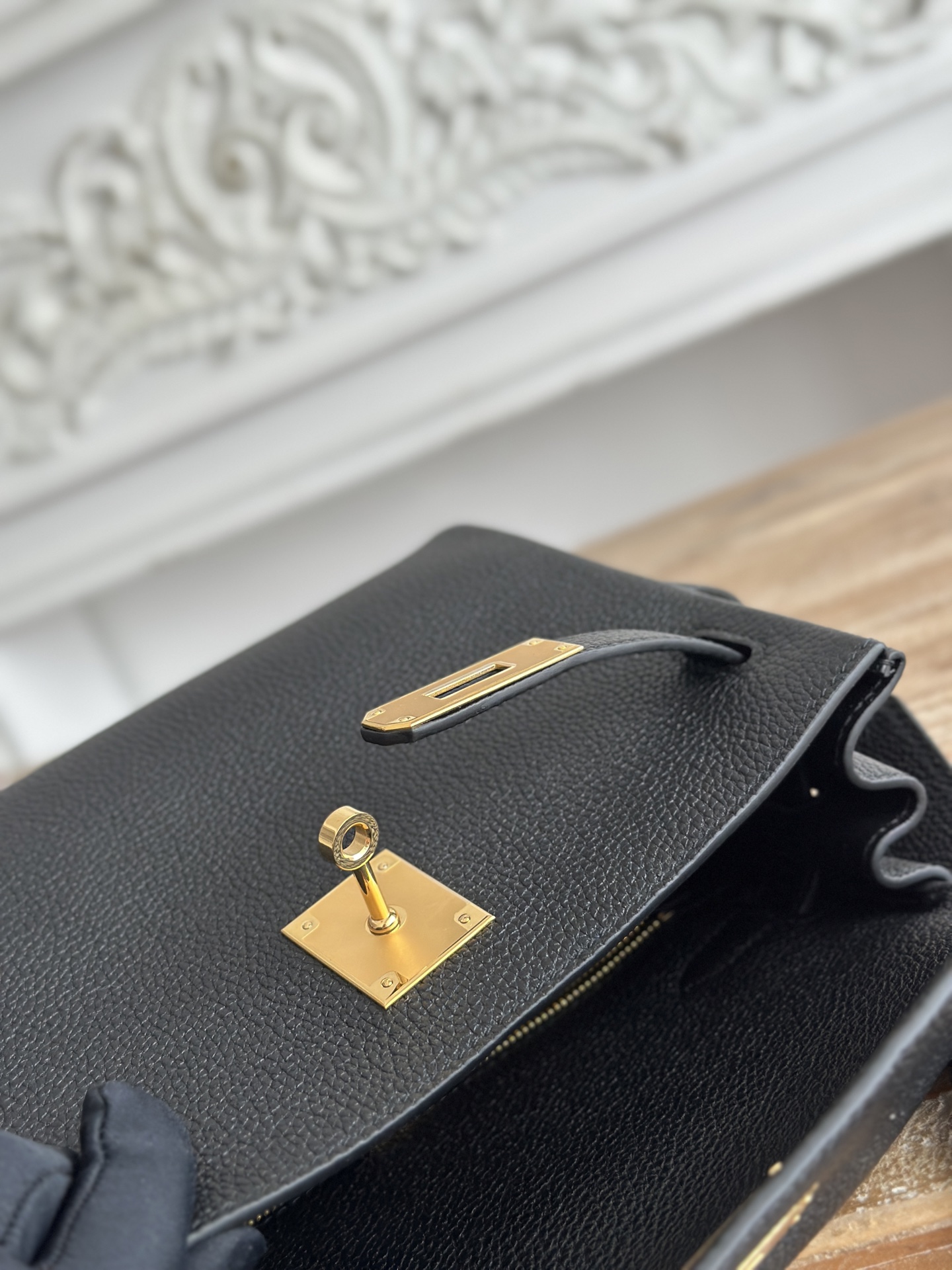 Hermes Kelly Messenger Bag-Togo-25cm