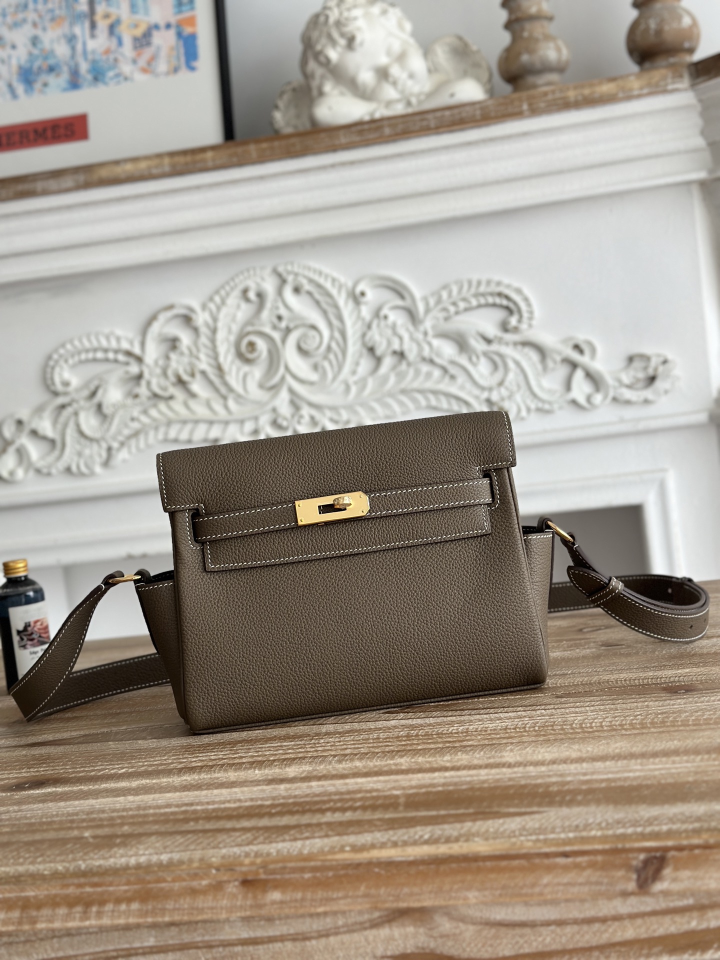 Hermes Kelly Messenger Bag-Togo-25cm