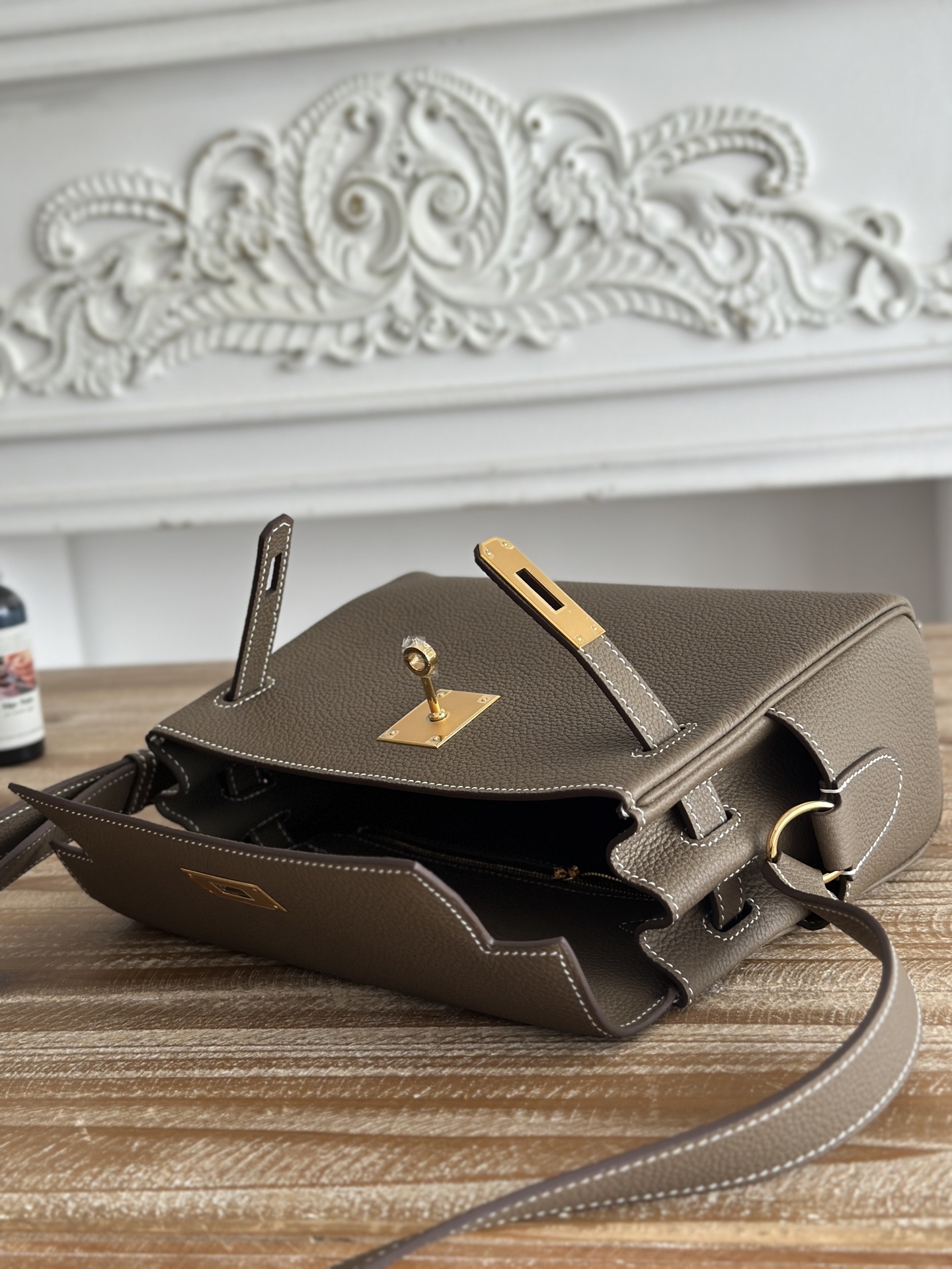 Hermes Kelly Messenger Bag-Togo-25cm
