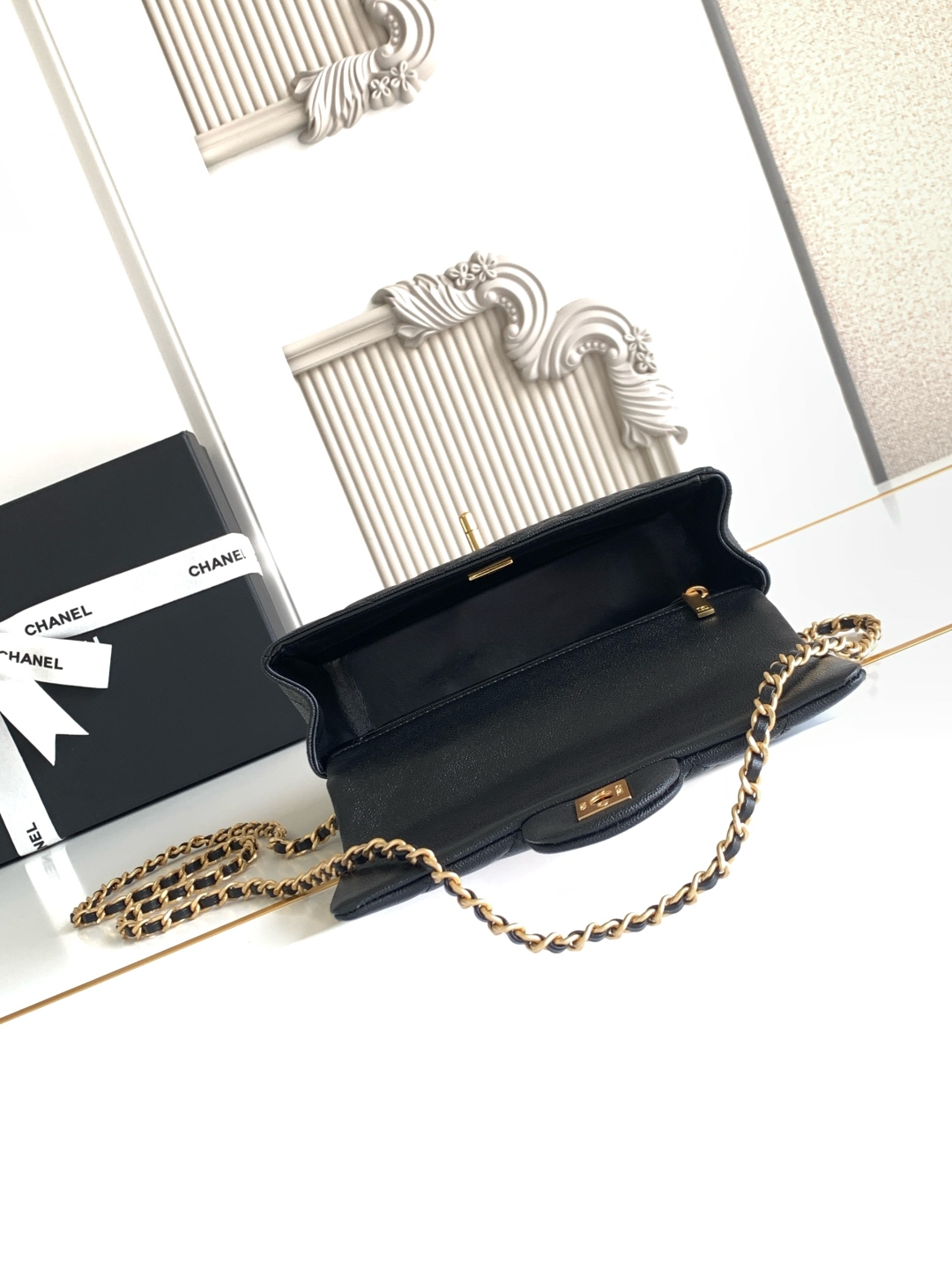 Ch@nel Flap Bag Mini CF handle -20x12x6cm