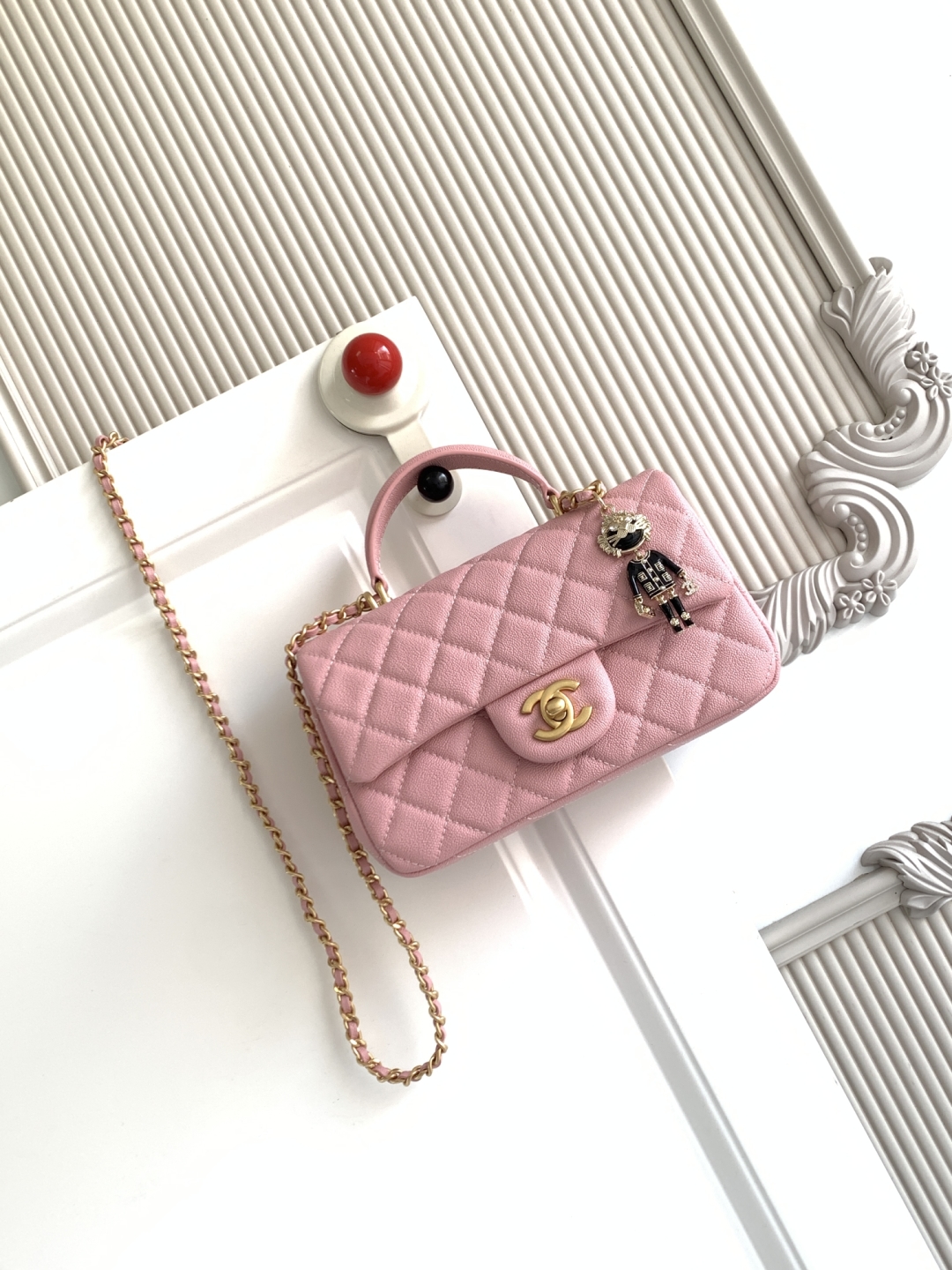 Ch@nel Flap Bag Mini CF handle -20x12x6cm