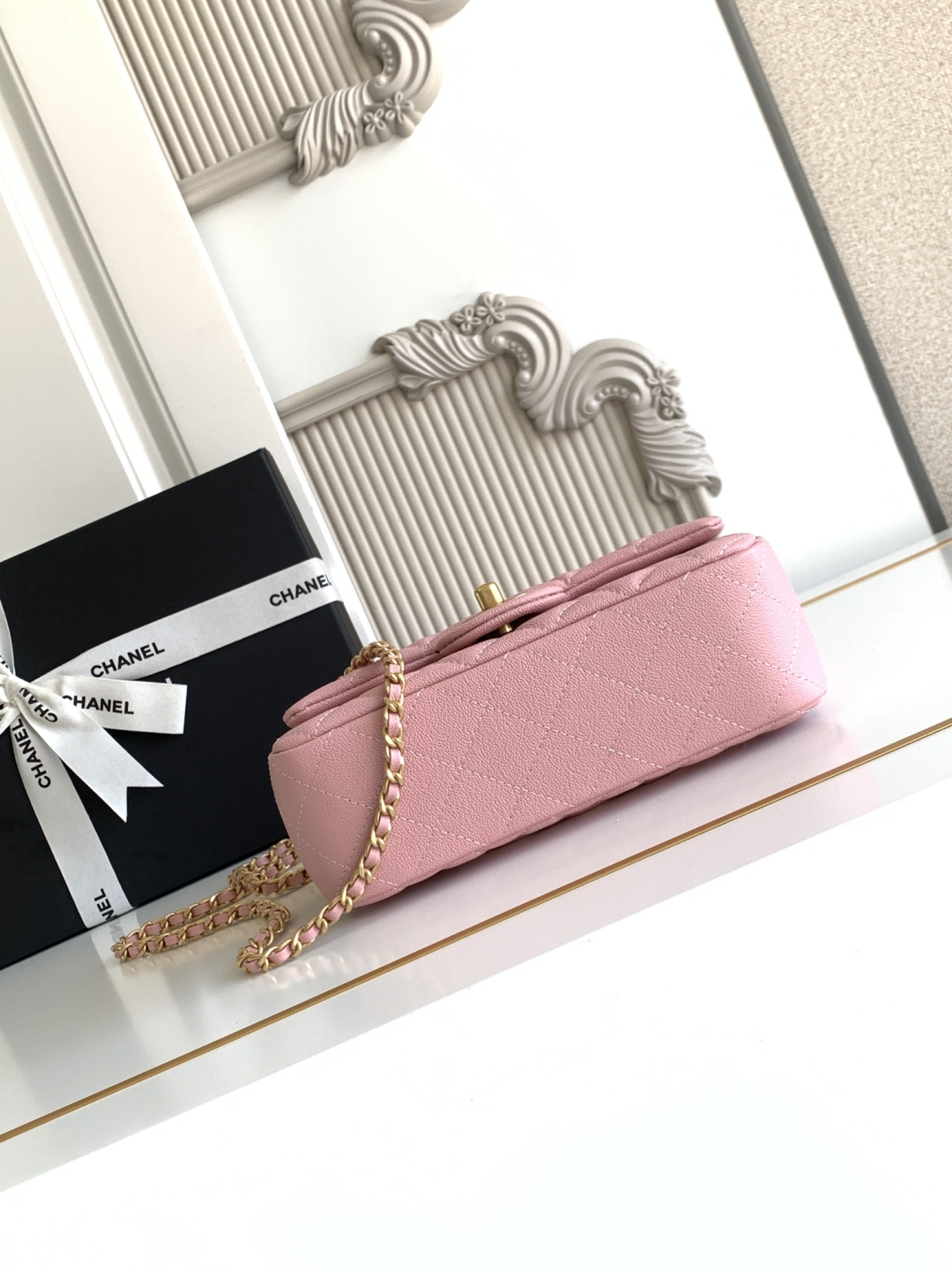 Ch@nel Flap Bag Mini CF handle -20x12x6cm