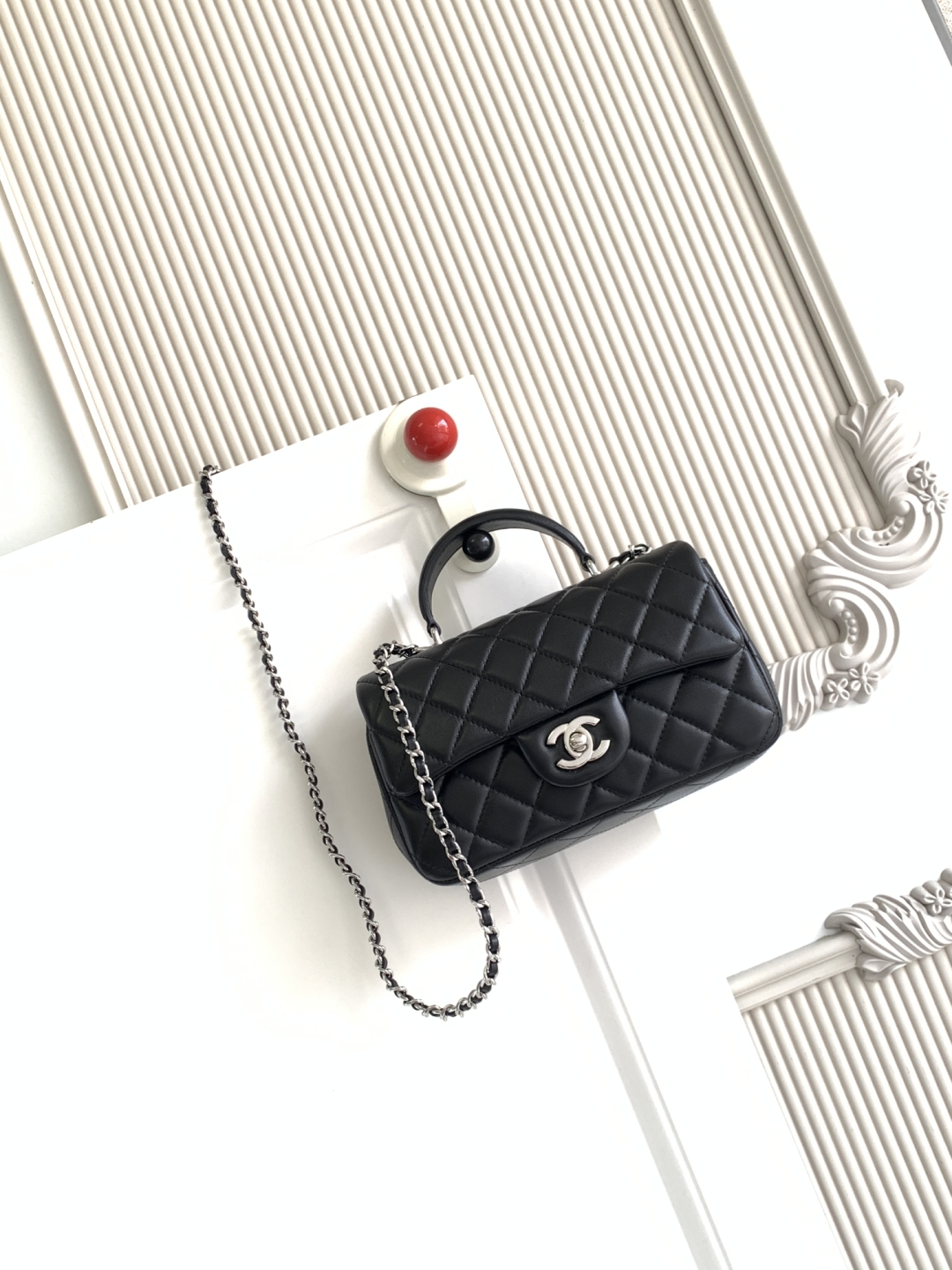 Ch@nel Flap Bag Mini CF handle -20x12x6cm