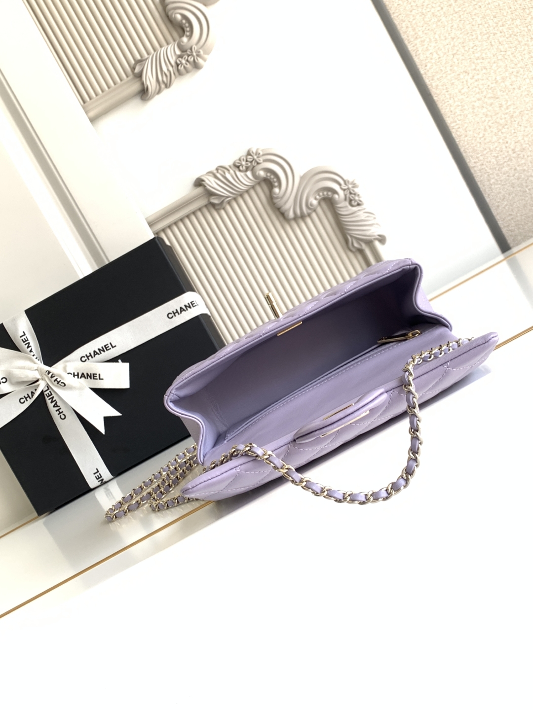 Ch@nel Flap Bag Mini CF handle -20x12x6cm