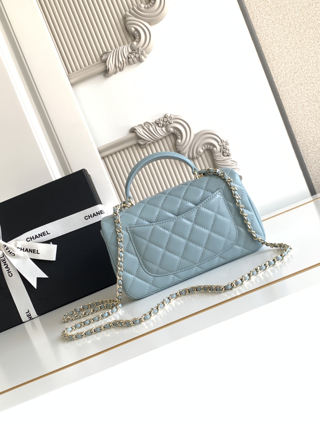 Ch@nel Flap Bag Mini CF handle -20x12x6cm