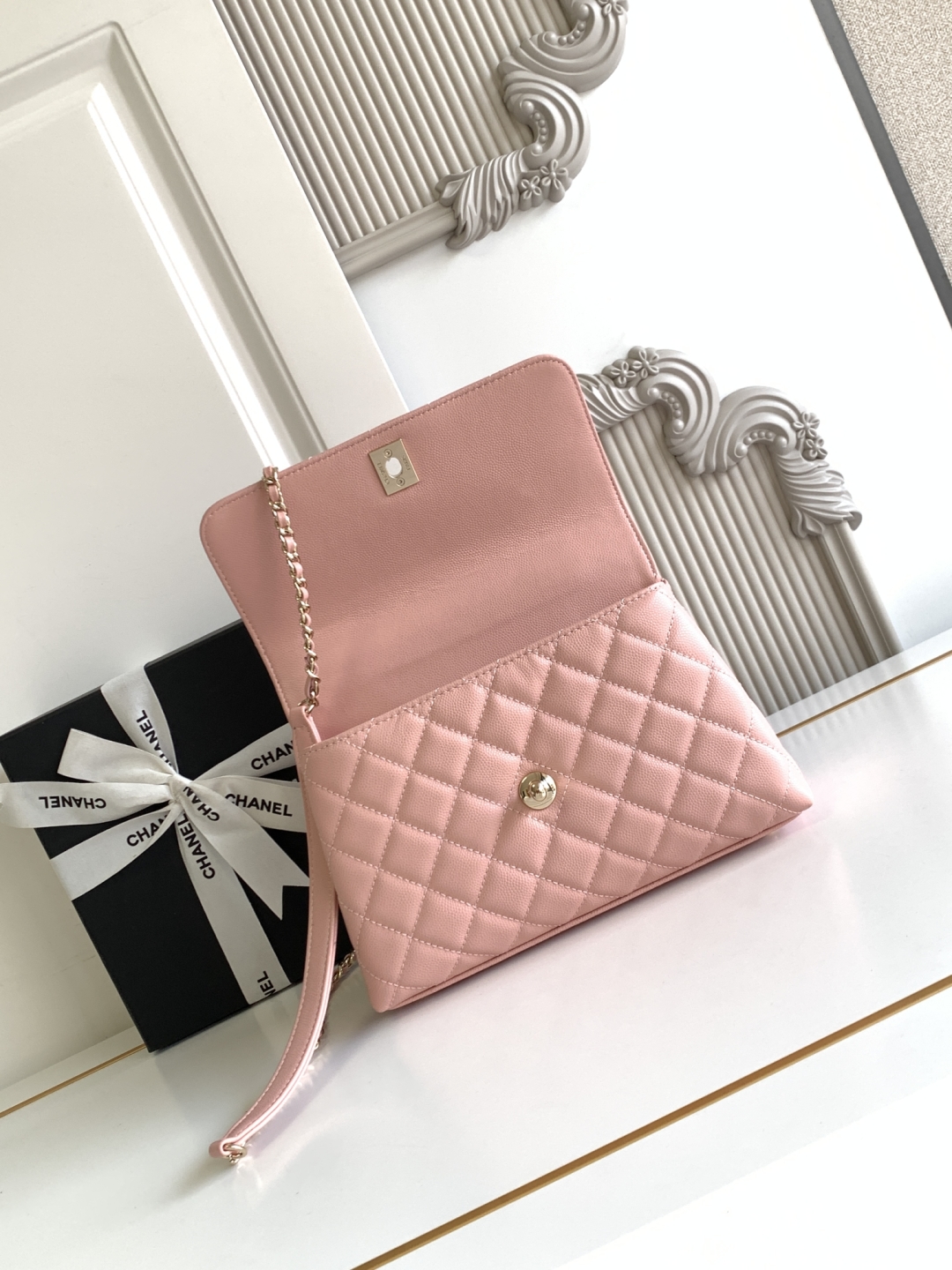 Ch@nel coco handle Flap Bag-24CM