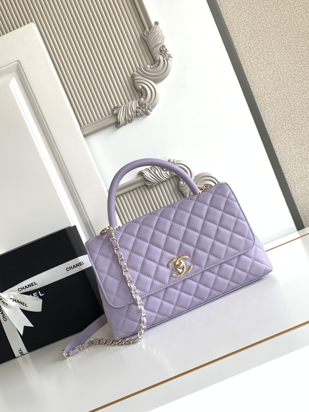 Ch@nel coco handle Flap Bag-24CM