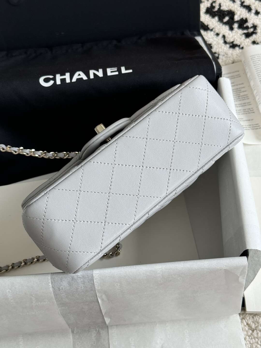 Ch@nel Flap Bag Mini CF handle -20*13*9cm