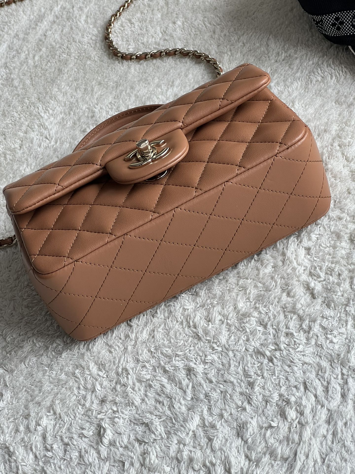 Ch@nel Flap Bag Mini CF handle -20*13*9cm