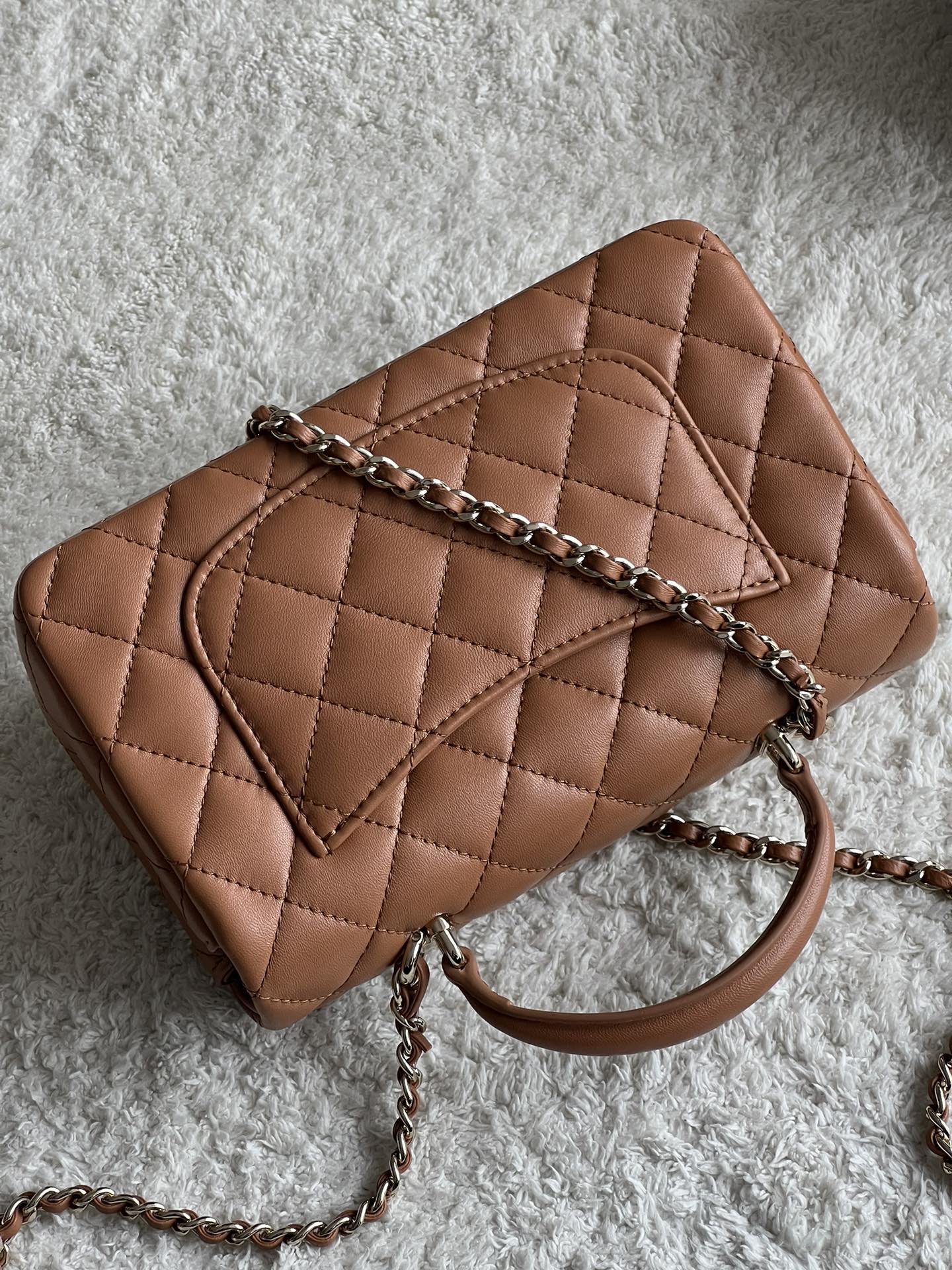 Ch@nel Flap Bag Mini CF handle -20*13*9cm