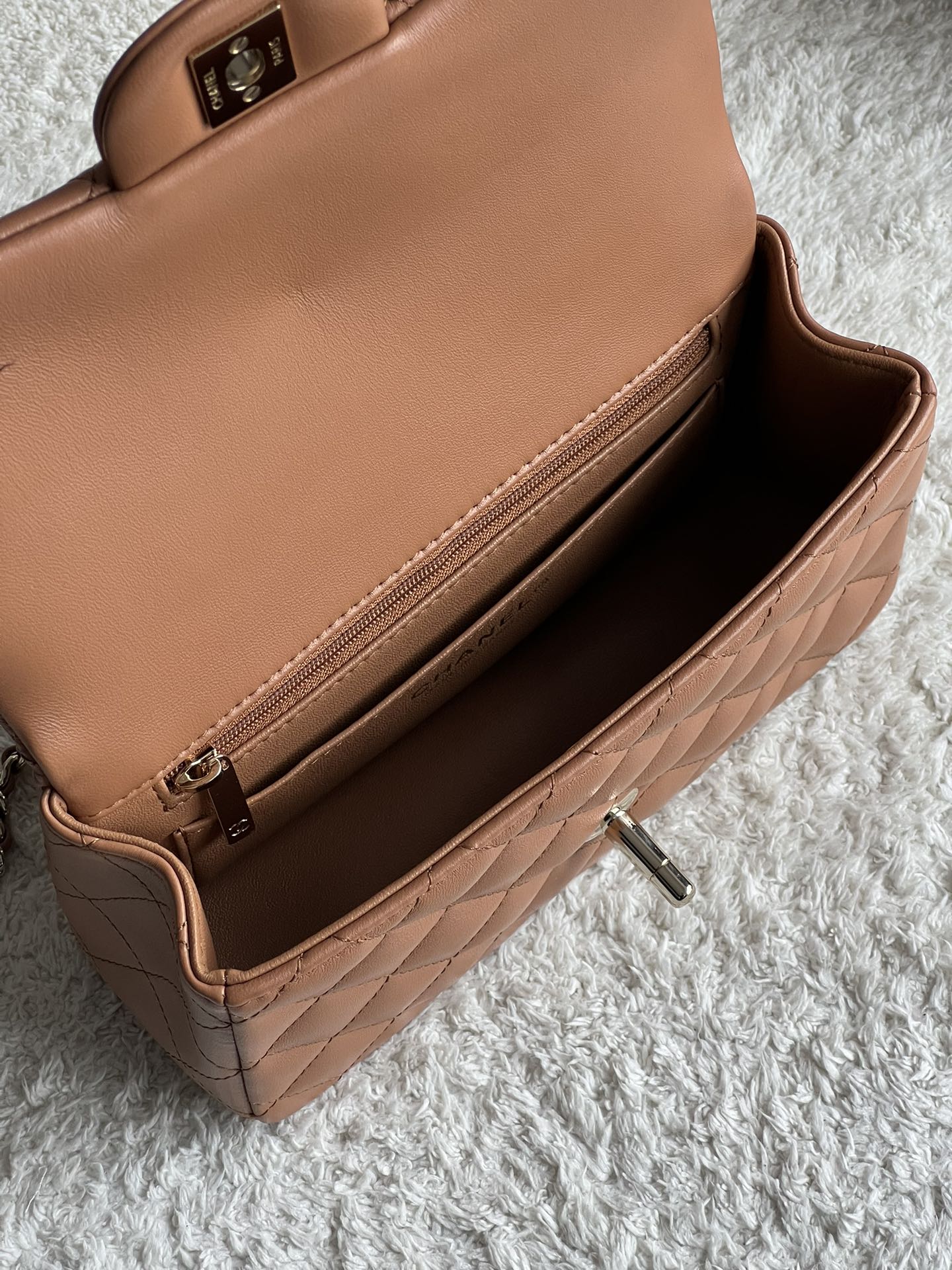 Ch@nel Flap Bag Mini CF handle -20*13*9cm