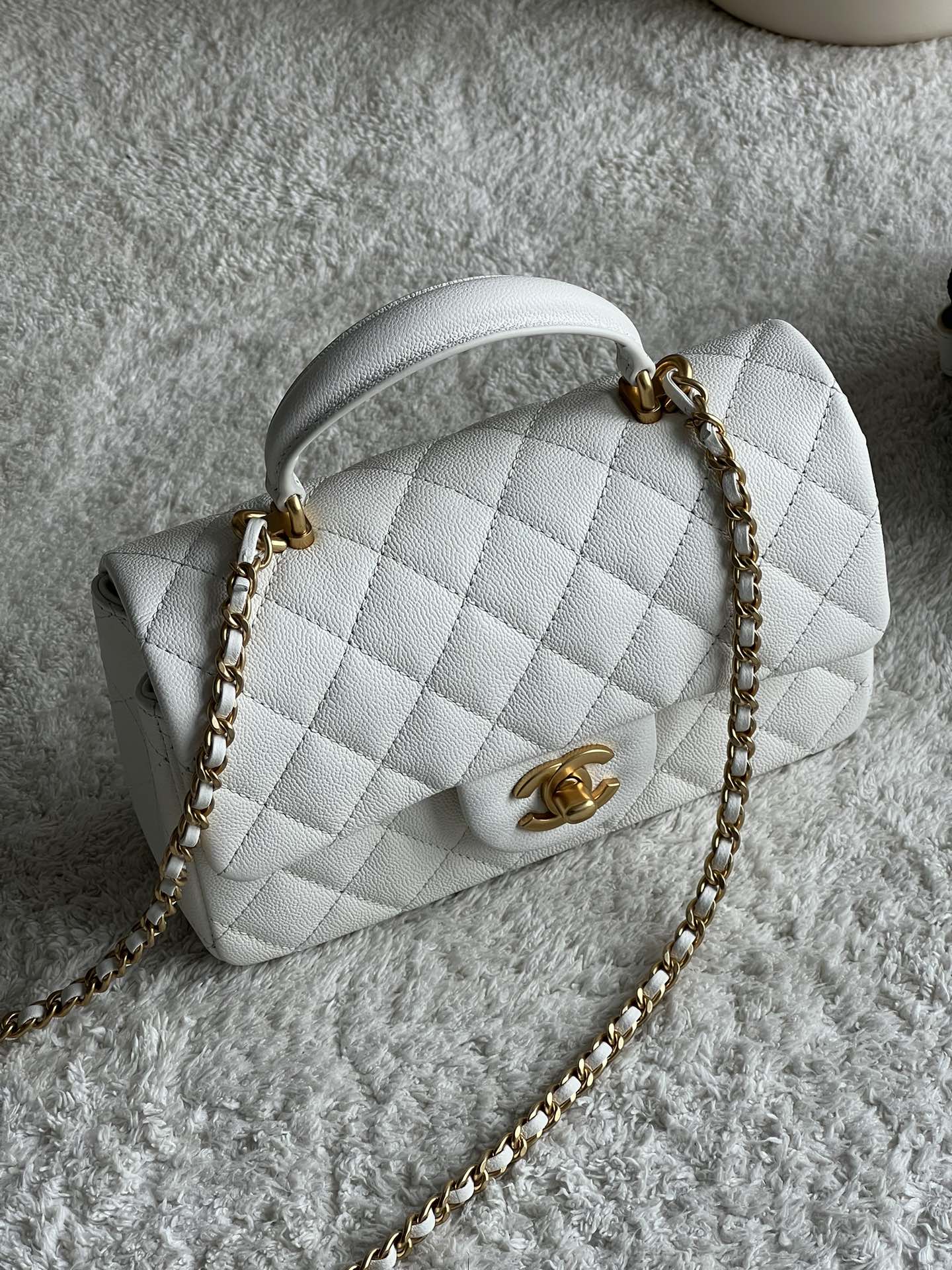 Ch@nel Flap Bag Mini CF handle -20*13*9cm