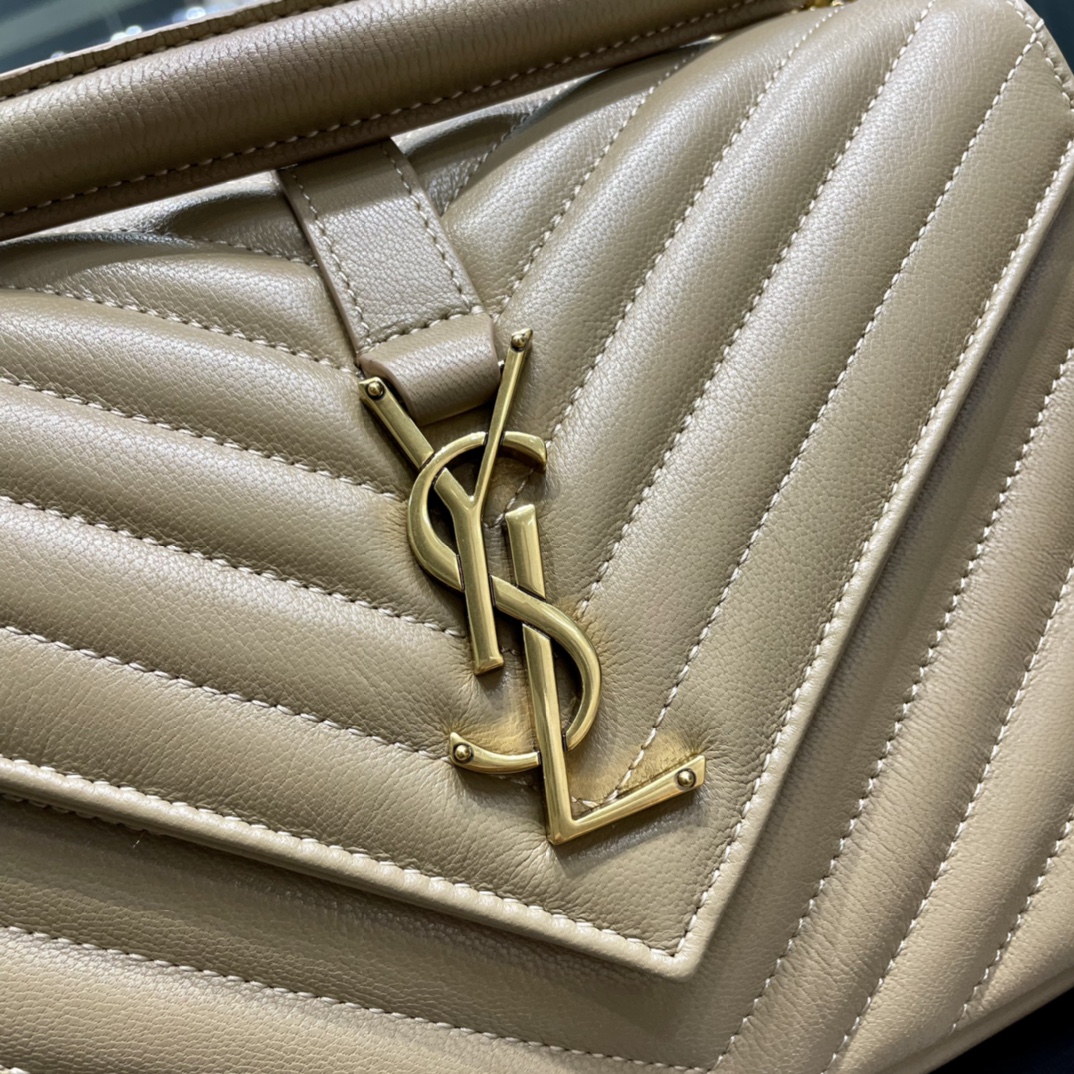 YS L Monogram College Bag-24*17*7CM