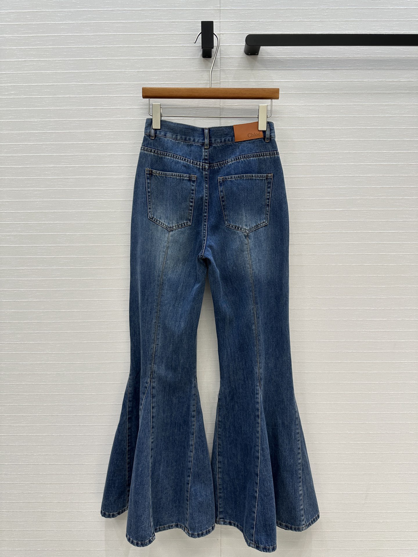 Chloé Fluid Flare Jeans In Denim